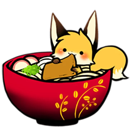 🍜 Стикер «Sanuki Fox» для Telegram