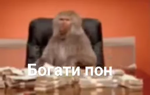 🦧 Стикер «Пон» для Telegram