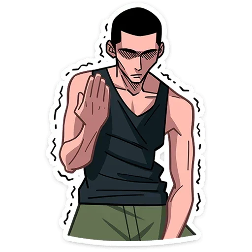 🤚 Стикер «Каспер без надписей» для Telegram