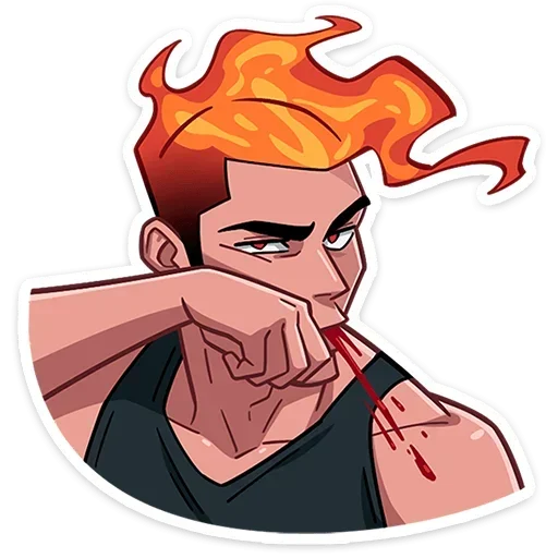 👊 Стикер «Каспер без надписей» для Telegram