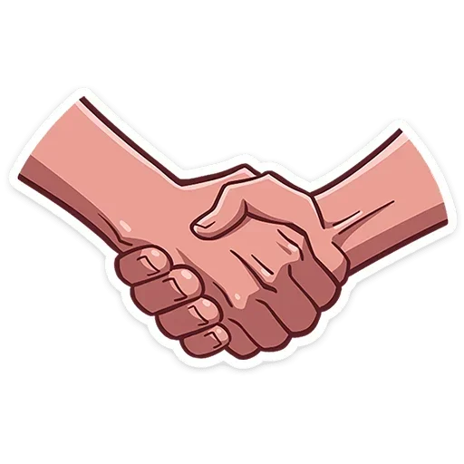 🤝 Стикер «Каспер без надписей» для Telegram