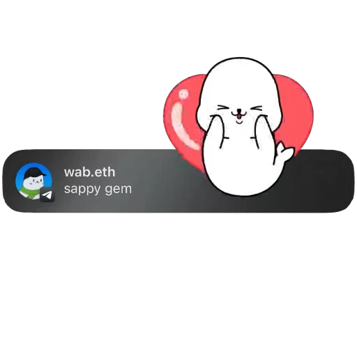 🥰 Стикер «Sappy Gems» для Telegram