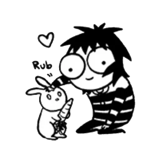 😍 Стикер «&;Sarah&;s Scribbles&;» для Telegram
