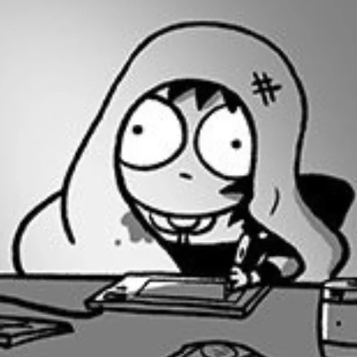 😳 Стикер «&;Sarah&;s Scribbles&;» для Telegram