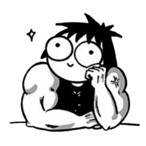 😱 Стикер «&;Sarah&;s Scribbles&;» для Telegram