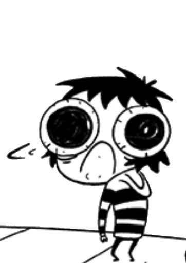 😰 Стикер «&;Sarah&;s Scribbles&;» для Telegram