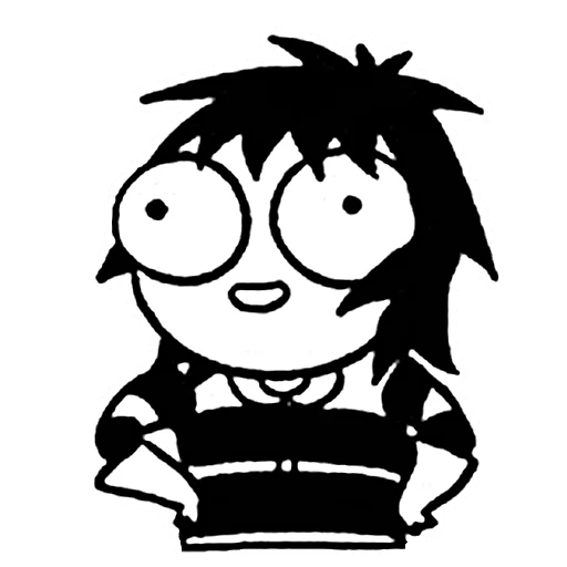Стикерпак sarah scribbles для Telegram