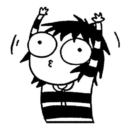😋 Стикер «sarah scribbles» для Telegram