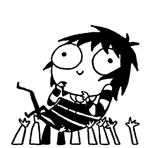 😀 Стикер «sarah scribbles» для Telegram