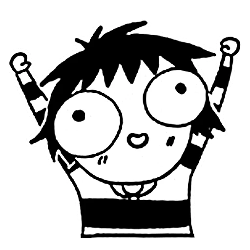 😀 Стикер «sarah scribbles» для Telegram