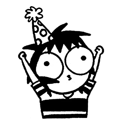 😀 Стикер «sarah scribbles» для Telegram