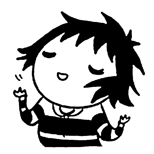 👸 Стикер «sarah scribbles» для Telegram