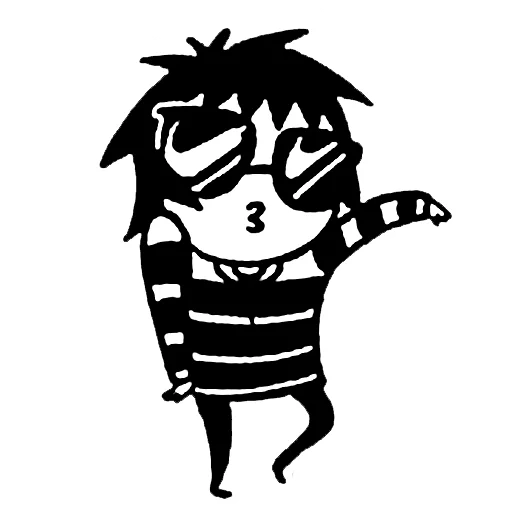 😎 Стикер «sarah scribbles» для Telegram