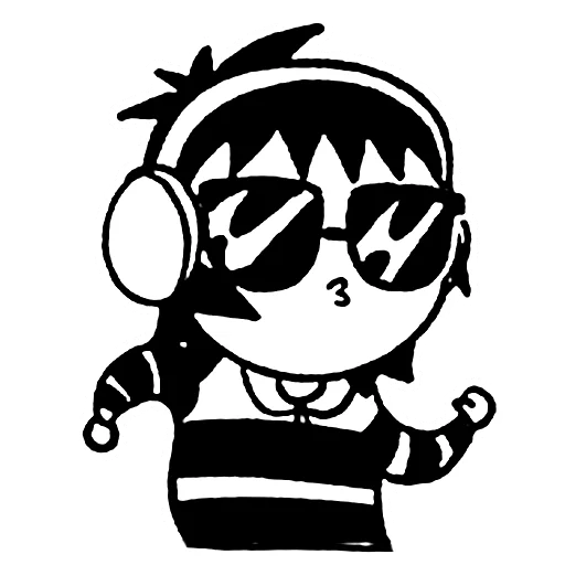 😎 Стикер «sarah scribbles» для Telegram