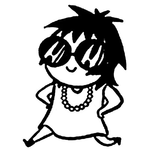 😎 Стикер «sarah scribbles» для Telegram