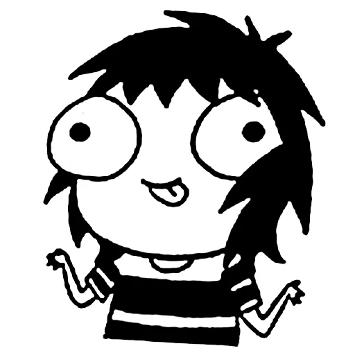 😋 Стикер «sarah scribbles» для Telegram