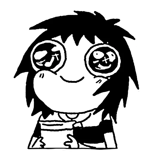 😍 Стикер «sarah scribbles» для Telegram