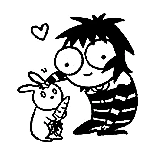 ☺️ Стикер «sarah scribbles» для Telegram