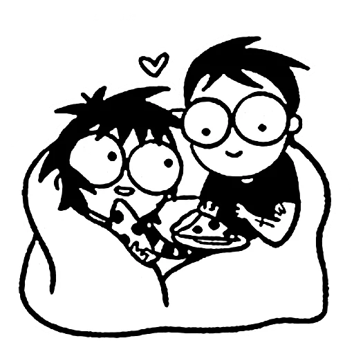 💑 Стикер «sarah scribbles» для Telegram