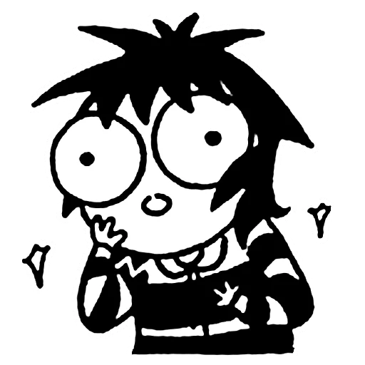 ☺️ Стикер «sarah scribbles» для Telegram
