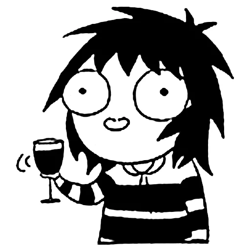 😀 Стикер «sarah scribbles» для Telegram