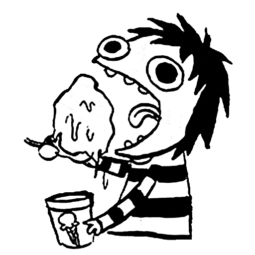 🍦 Стикер «sarah scribbles» для Telegram
