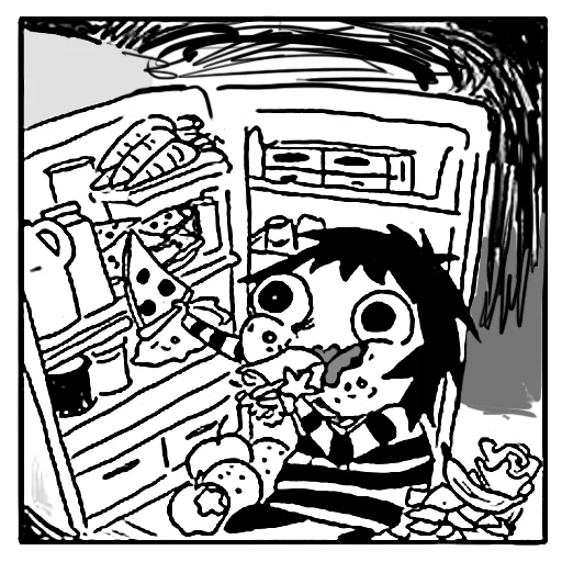 🍕 Стикер «sarah scribbles» для Telegram