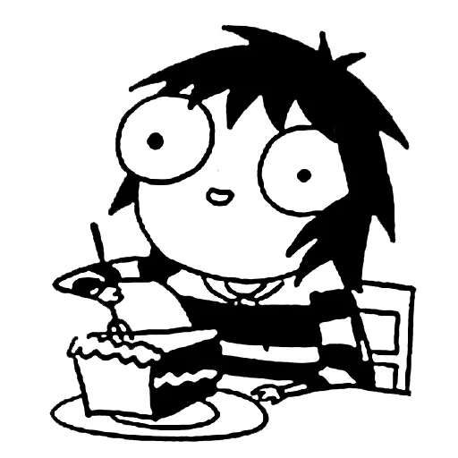 😄 Стикер «sarah scribbles» для Telegram