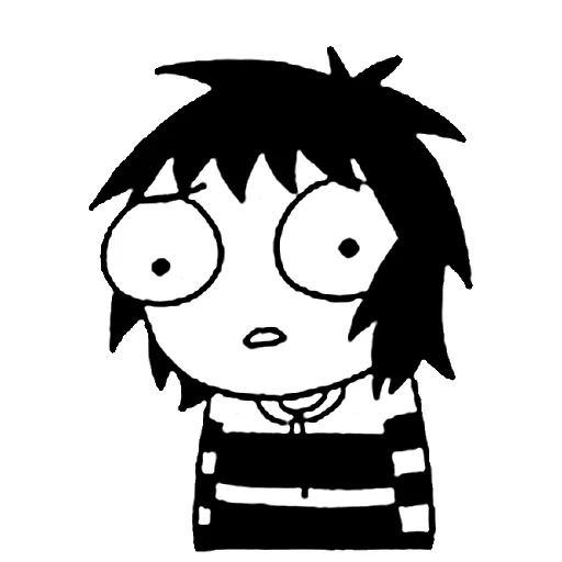 😒 Стикер «sarah scribbles» для Telegram