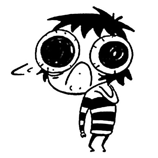 🙁 Стикер «sarah scribbles» для Telegram