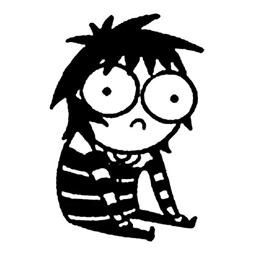 😟 Стикер «sarah scribbles» для Telegram