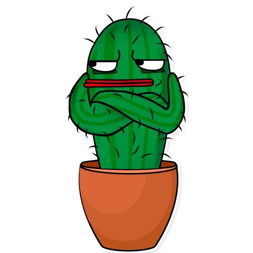 😙 Стикер «Sarcactus» для Telegram