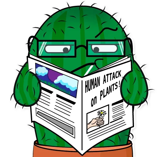 🥳 Стикер «Sarcactus» для Telegram