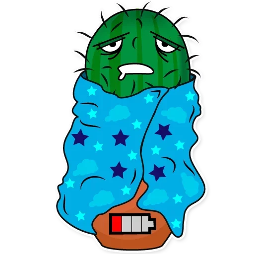 😌 Стикер «Sarcactus» для Telegram