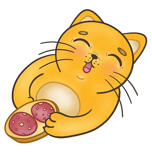 Стикерпак Fat Cat Sardelkin для Telegram