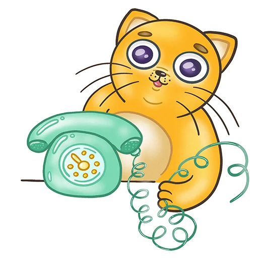 ☎️ Стикер «Fat Cat Sardelkin» для Telegram
