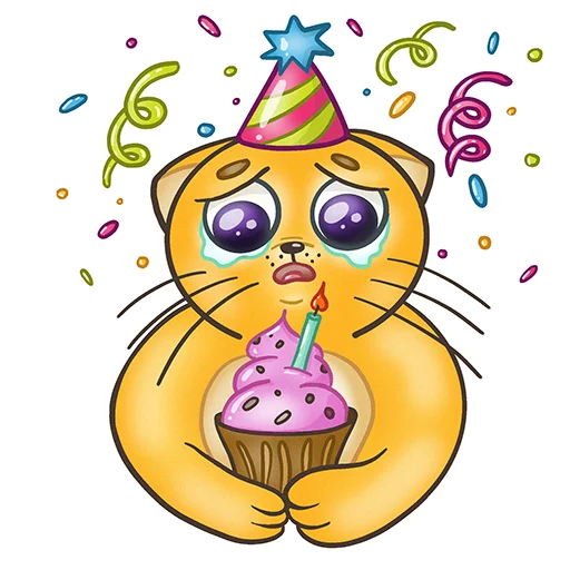 🥳 Стикер «Fat Cat Sardelkin» для Telegram