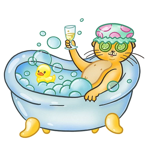 🛀 Стикер «Fat Cat Sardelkin» для Telegram