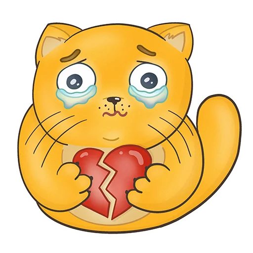 💔 Стикер «Fat Cat Sardelkin» для Telegram