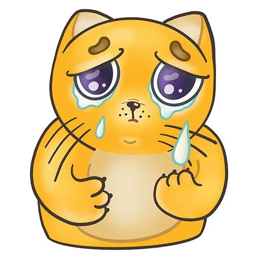 😢 Стикер «Fat Cat Sardelkin» для Telegram