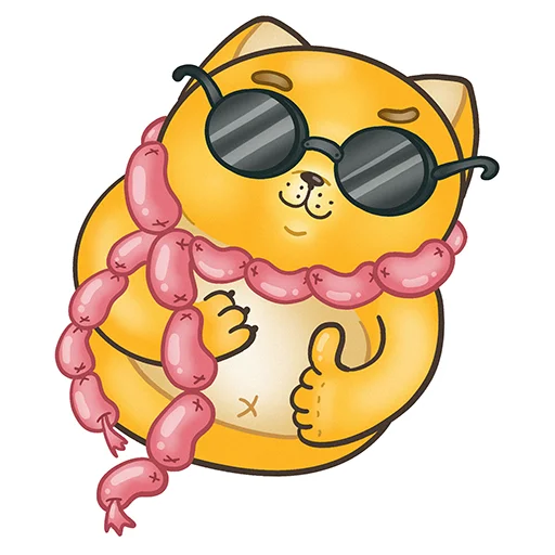😎 Стикер «Fat Cat Sardelkin» для Telegram
