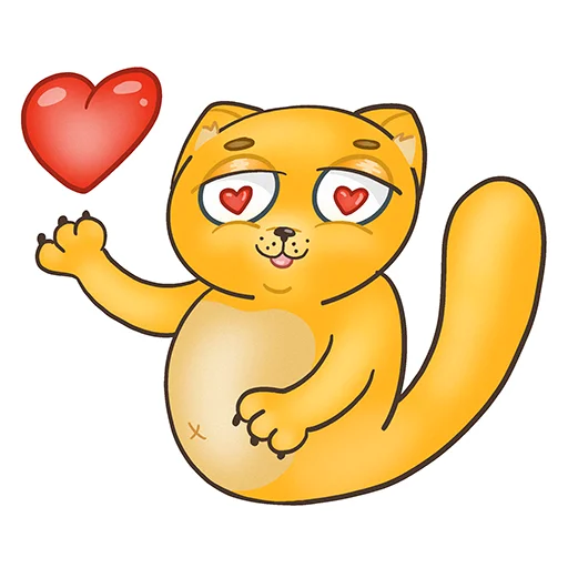 😍 Стикер «Fat Cat Sardelkin» для Telegram