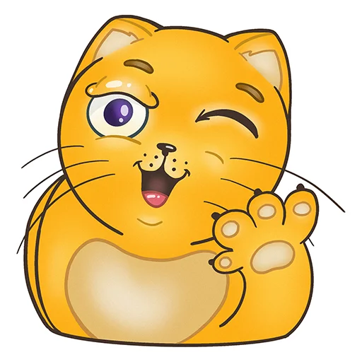 👋 Стикер «Fat Cat Sardelkin» для Telegram