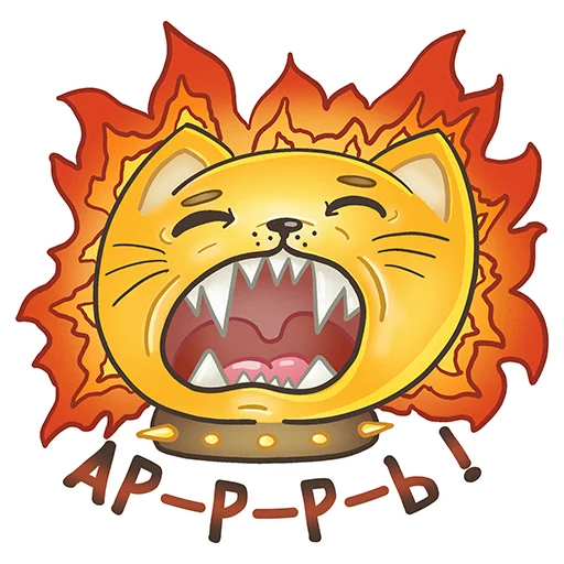 😡 Стикер «Fat Cat Sardelkin» для Telegram