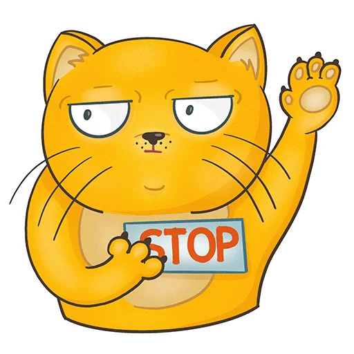 🙅‍♀️ Стикер «Fat Cat Sardelkin» для Telegram