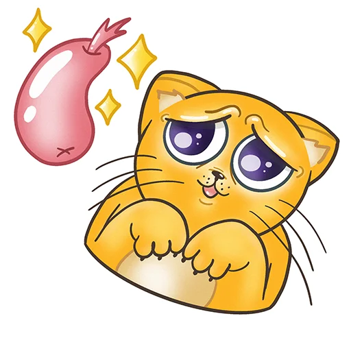 🥺 Стикер «Fat Cat Sardelkin» для Telegram