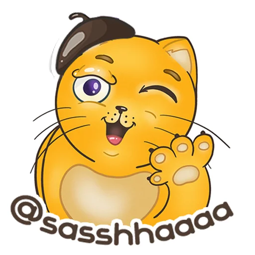 👩‍🎨 Стикер «Fat Cat Sardelkin» для Telegram