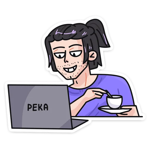☕️ Стикер «саша лимонъ» для Telegram