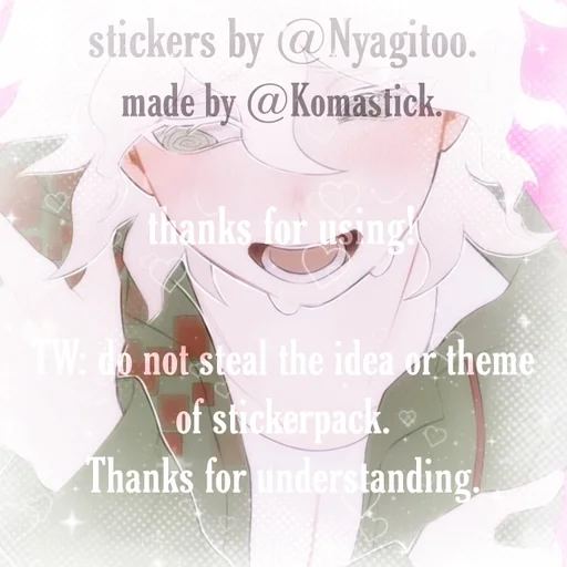 ☁ Стикер «Nagito Komaeda» для Telegram
