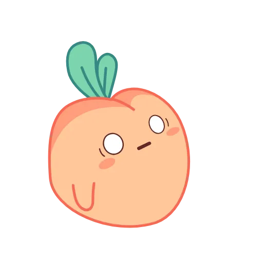 ☠️ Стикер «Sassy Peach» для Telegram